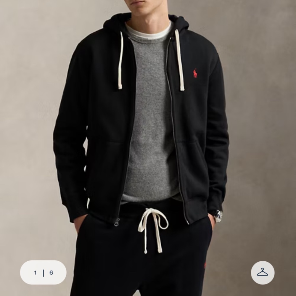 Polo - Fleece full zip hoodie